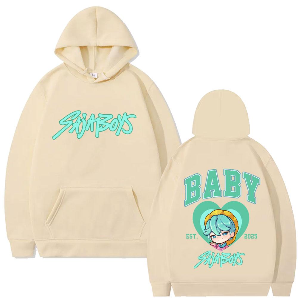 Movie Kpop Demon Hunters Saja Boys Double Sided Print Hoodie Men Women Clothing Fashion Hoodies Male Vintage Pullover