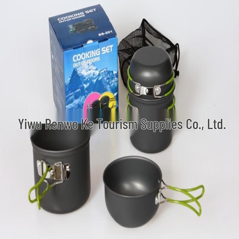 

UOSU Aluminum 4-Piece Camping Cookware Set