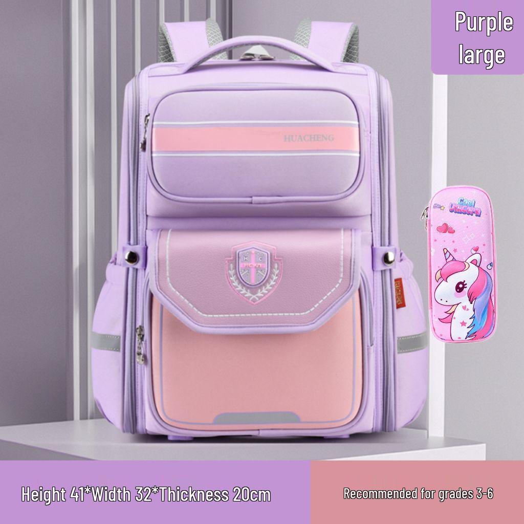 Rucksack mit großem Fassungsvermögen und Rückenschutz für Jungen und Mädchen der Klassen 1-6