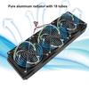 CPU Wasserkühlungsradiator G14 Gewinde Wärmeableitungsreihe Radiator mit Lüfter 18 Rohre (360mm)
