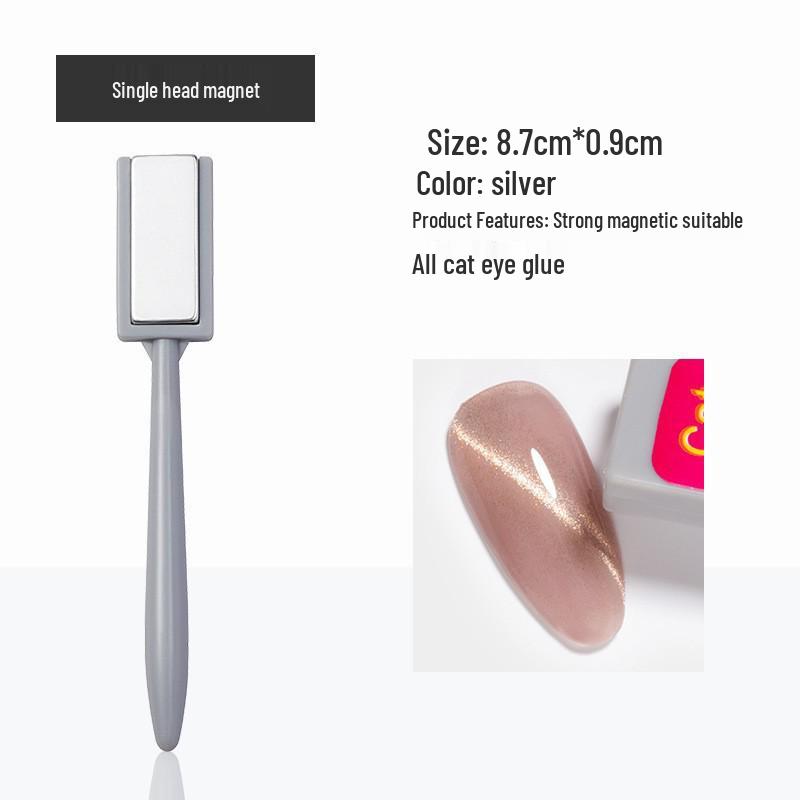Dual-Ended Cat Eye Nail Art 3D Magnet Tool