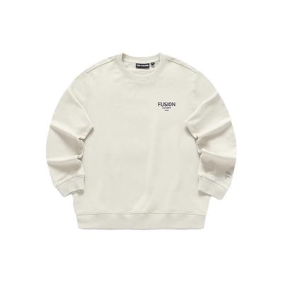 Letter Round Neck Casual Simple Loose Sweatshirt Men Sweatshirt Gray Beige T11M413202F-BG