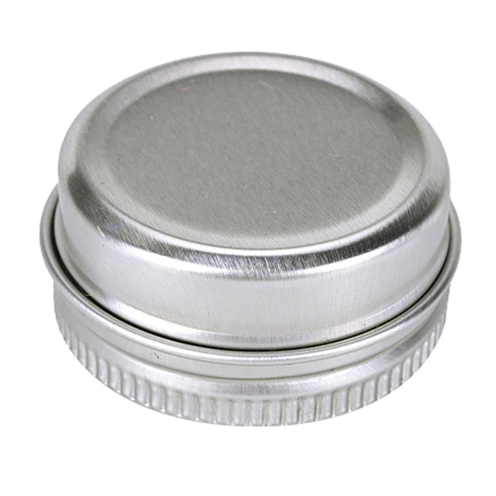 24pcs Storage Jar Powder Aluminum Case 10ml Gel Paste Powders Container Cosmetic Powder Threaded Jar