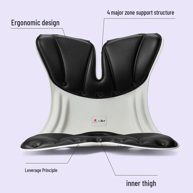 BKT Ergonomic Leather Lumbar Support Cushion
