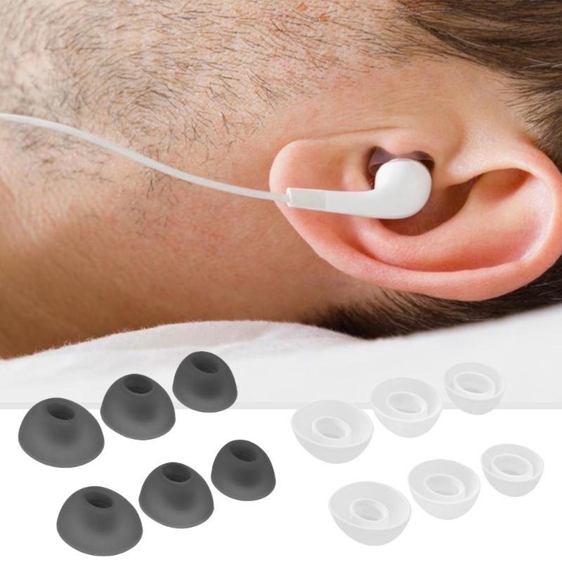 Silicone Earbuds Tips 6PS Earplugs Set For Free2 Headphones Eartips Noise Isolation