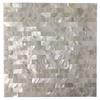 Premium Mother of Pearl Mosaic Tile Eco-Friendly Wall Art Natural Shell Kitchen Backsplash Bathroom Accent Walls 12x12 In 1-Pack