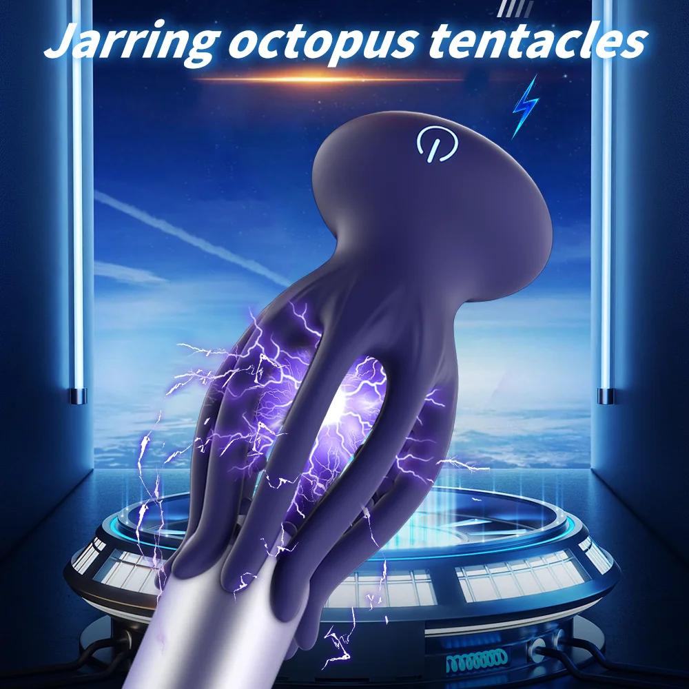 Sex Male Glan Masturbator Vibrator Penis Glan Testicle Massage Trainer Delay Ejaculation Silicone Sex Toys Adult Goods for Men