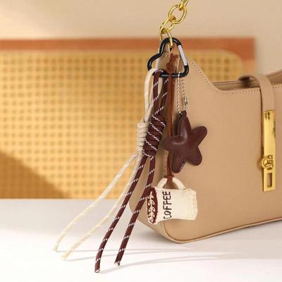 Ciondolo per borsa in corda intrecciata in nylon fatto a mano, grazioso zaino alla moda, borsa, borse appese, accessori
