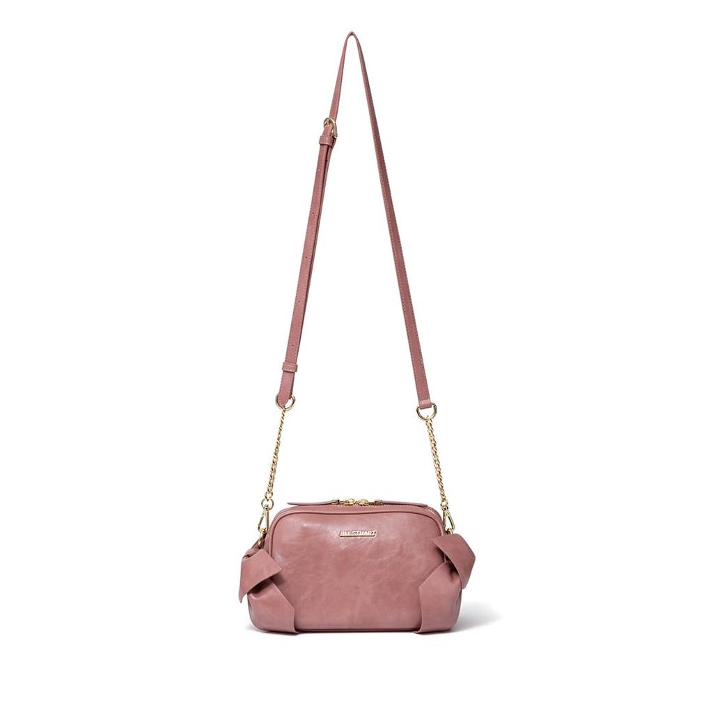Jill Stuart Pecot Shoulder Bag with Ribbon Feminine and Vintage Design, Style, JSLH5ES1, Pink, Women's