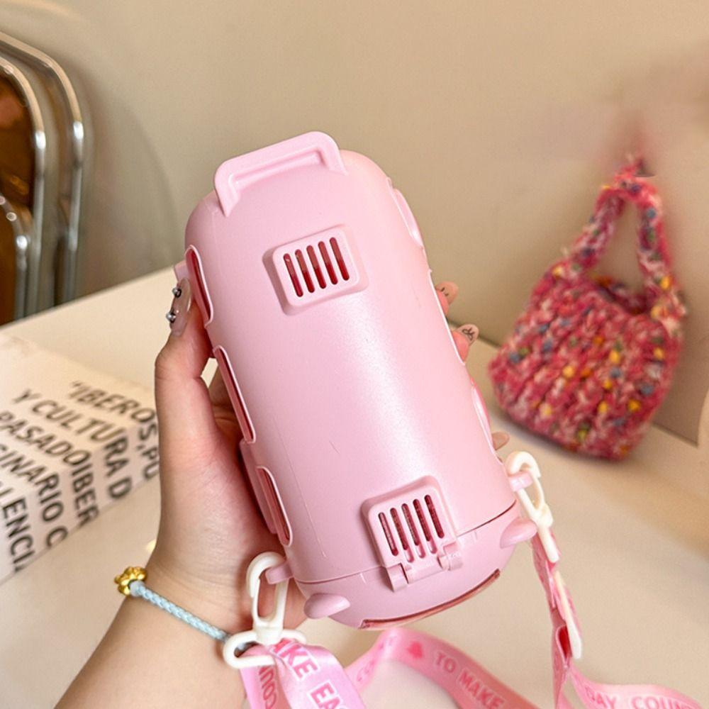 Cartoon Bus Car Water Cup Large Capacity Baby Water Bottle Cute Bounce Straw Kettle  Drinkware