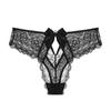 Women Lace Hollow Out Underwear Sexy Cross Strap Panties Bow Transparent Knickers 118