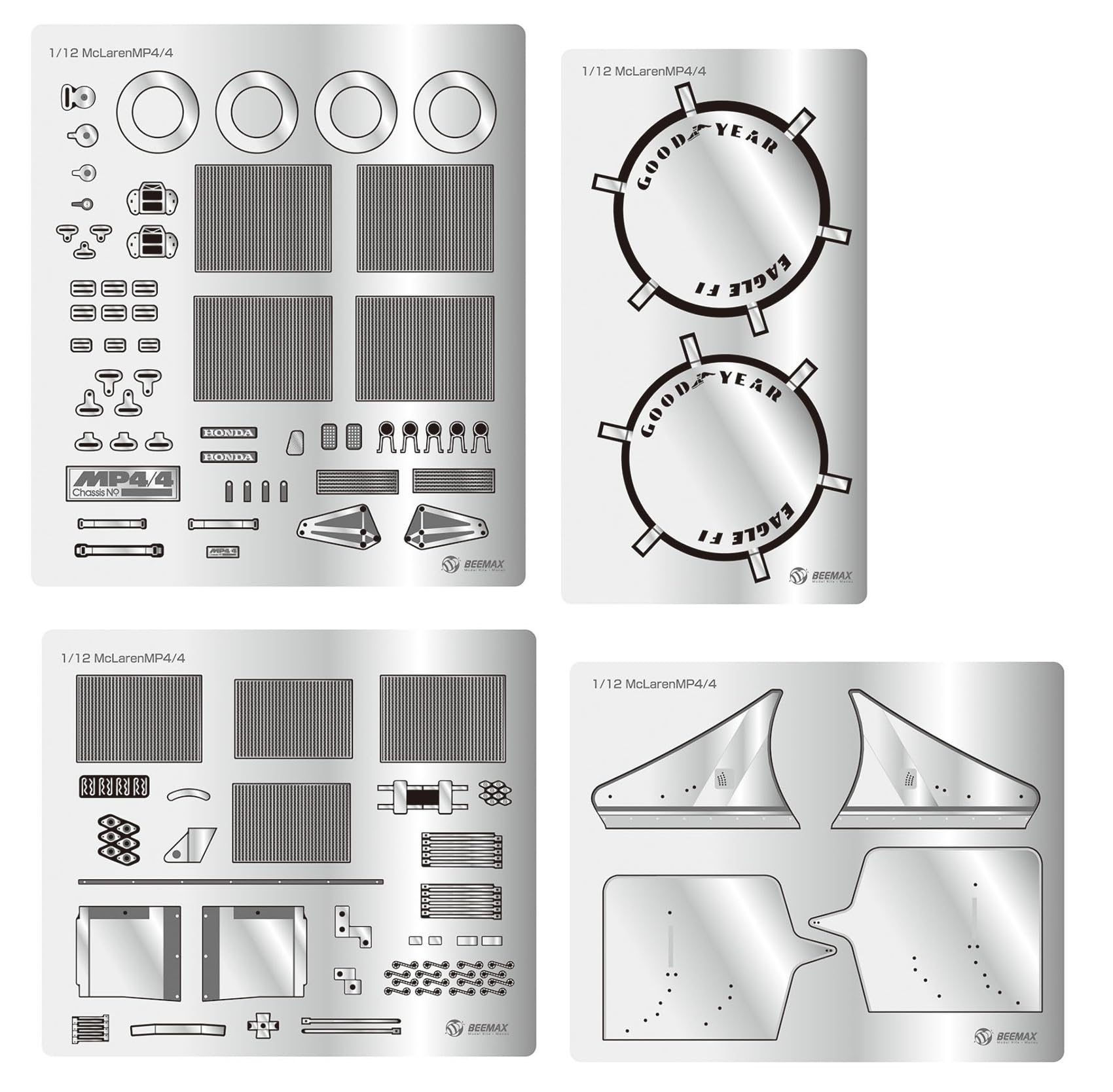 

Formula Series McLaren 1988 Чемпион мира Детали для детализации для наборов пластиковых моделей EX12002 PLATZ/BEEMAX 1/12 MP4/4 (Автомобиль)