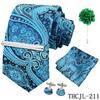Men'S Business Dress Tie 5-Piece Groom Best Man Dress Accessories Gaowei Dense Jacquard Tie Worker