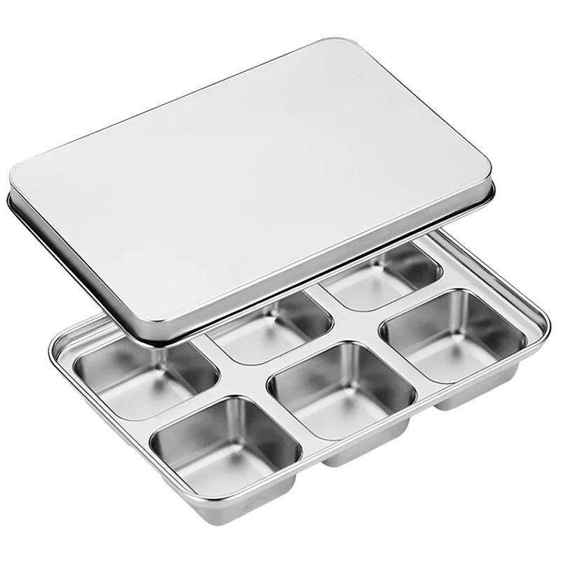 Ice Cube Mold Coffee Freezer Tray Cubes Stainless Steel Wear-Resistant Non-Stick Whiskey Making Sphere Steel Lid Box