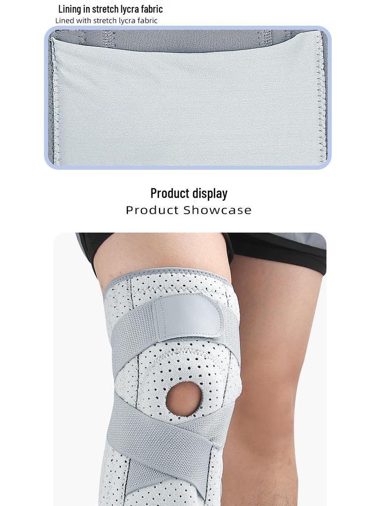 Gray Compression Knee Pad for Women & Men - Protective Support for Cycling, Running, Squats, and Mountaineering