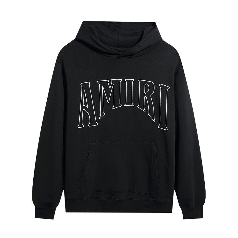 AMIRI Unisex High-Definition Print Casual Hoodie - 2024 Autumn/Winter American Trendy Collection