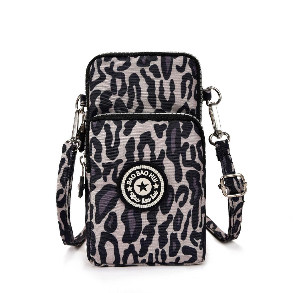 Korean Style Crossbody Phone Bag – Women's Fabric Pouch, Neck Hanging Sports Armband, Vertical Wrist Coin Purse