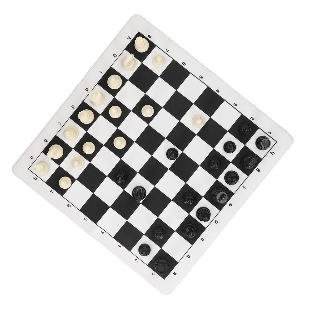 Chess Set Plastic International Chess Set Black And White Checkerboard Set With A Storage Bag