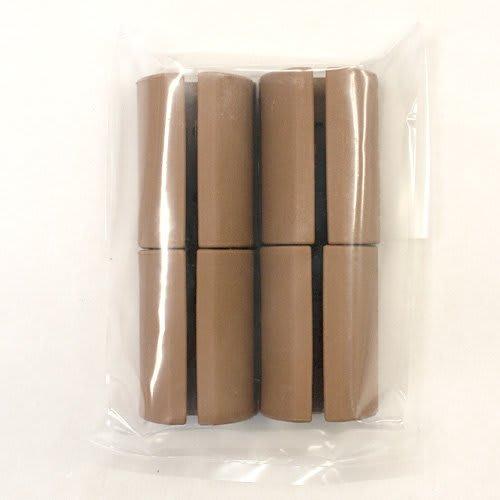 WAKI Circle Leg Caps, Medium (Floor-Friendly), 1 Set, Light Brown [For Pipe Chairs] EC-012