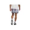 Adidas Logo Striped Print Lace-Up Plain Knit Sports Shorts Unisex Shorts Honor-Gray IY7386