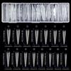 120Pcs Butterfly Shape Nail Extension False Tips Natural Sculpted Ballet Fake Nails Full Cover Press On Nails Diy Nail Supplies