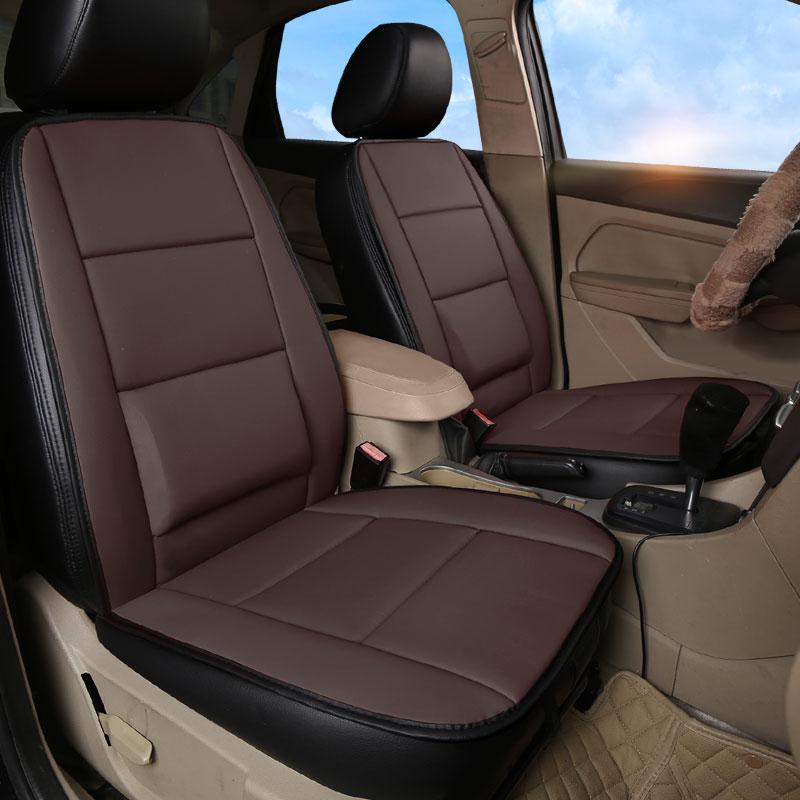 1 ks Integrovaný polštář na přední sedadlo auta Koženka Ochrana sedadla auta Protiskluzový a odolný proti opotřebení Vhodný pro většinu aut