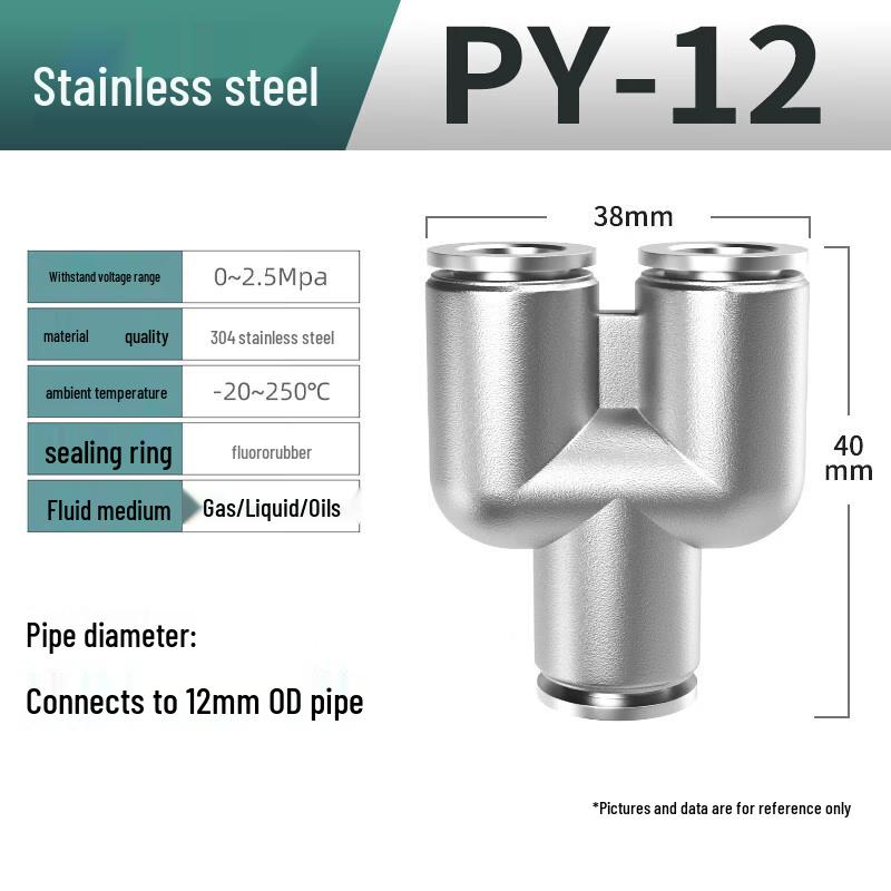

304 Stainless Steel Pneumatic Quick Connector