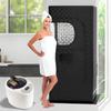Efficient Transportable Steam Generator for Home Steambath Use with Rapid Warm Technology and Simple Design