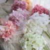 4pcs 7 Branches Hydrangea Artificial Flowers Bouquet Home Wedding Decor Centerpiece Table Arrangement Silk Floral DIY Crafts