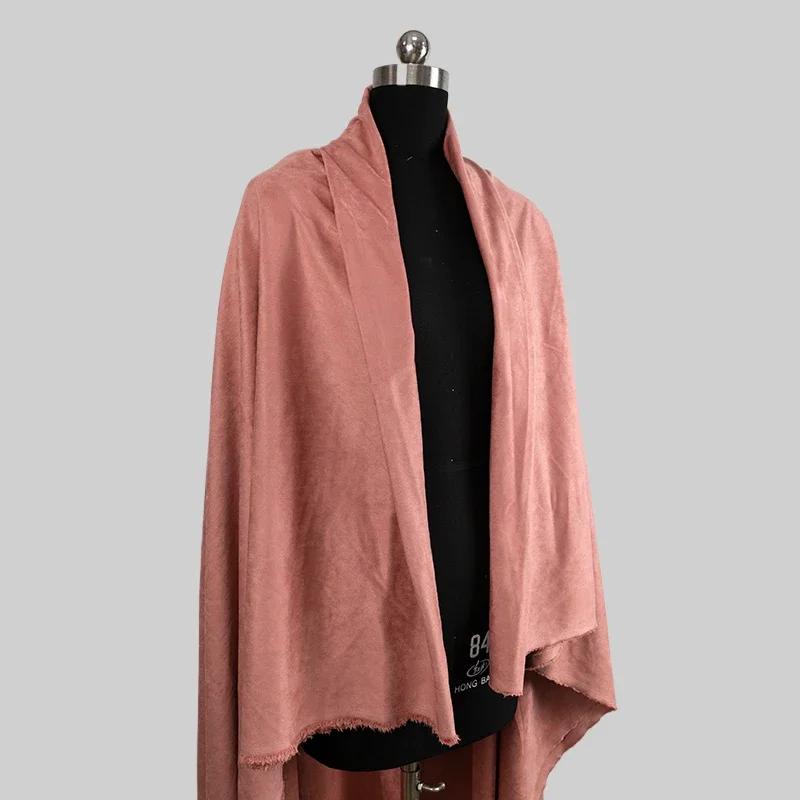 50x155cm Pure Polyester Material Frosted Suede Fabric Super Soft Ultra-fine Clothing Designer Cloth Apparel for Diy Sewing
