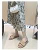 Plus Size Women's Summer Outdoor Flat Slippers for Wide Feet - French Beach Sandals