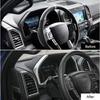 3x Silver Dashboard Strip Trim trument Cover For Ford F150 15-20 Accessories