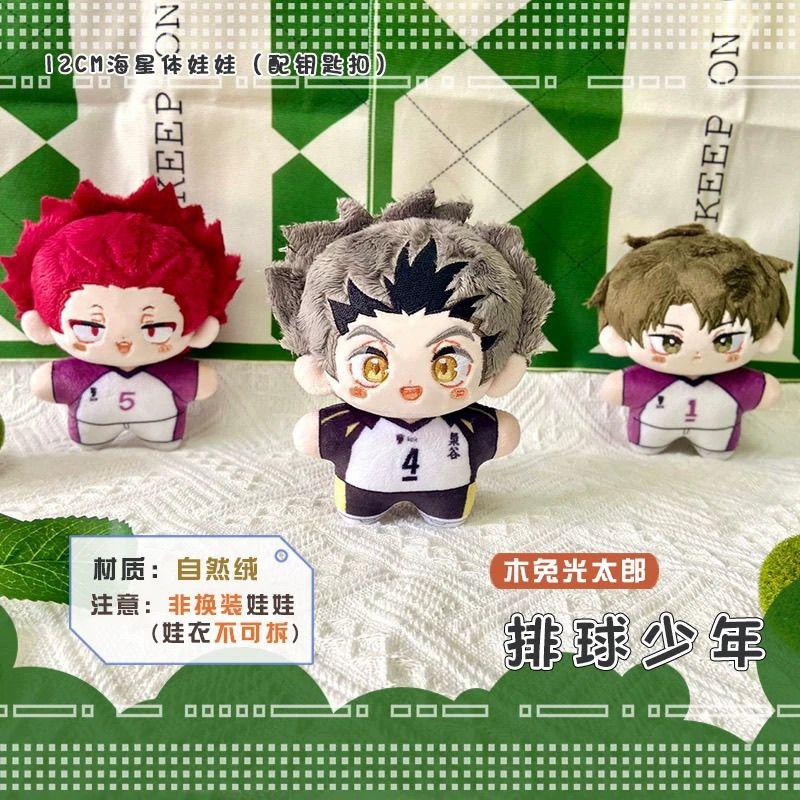 Haikyu!!Kotaro Bokuto Tendo Satori Cute Figure Plush Stuffed Cotton Doll Backpack Pendant Boy Girl Toys Keychain Gift