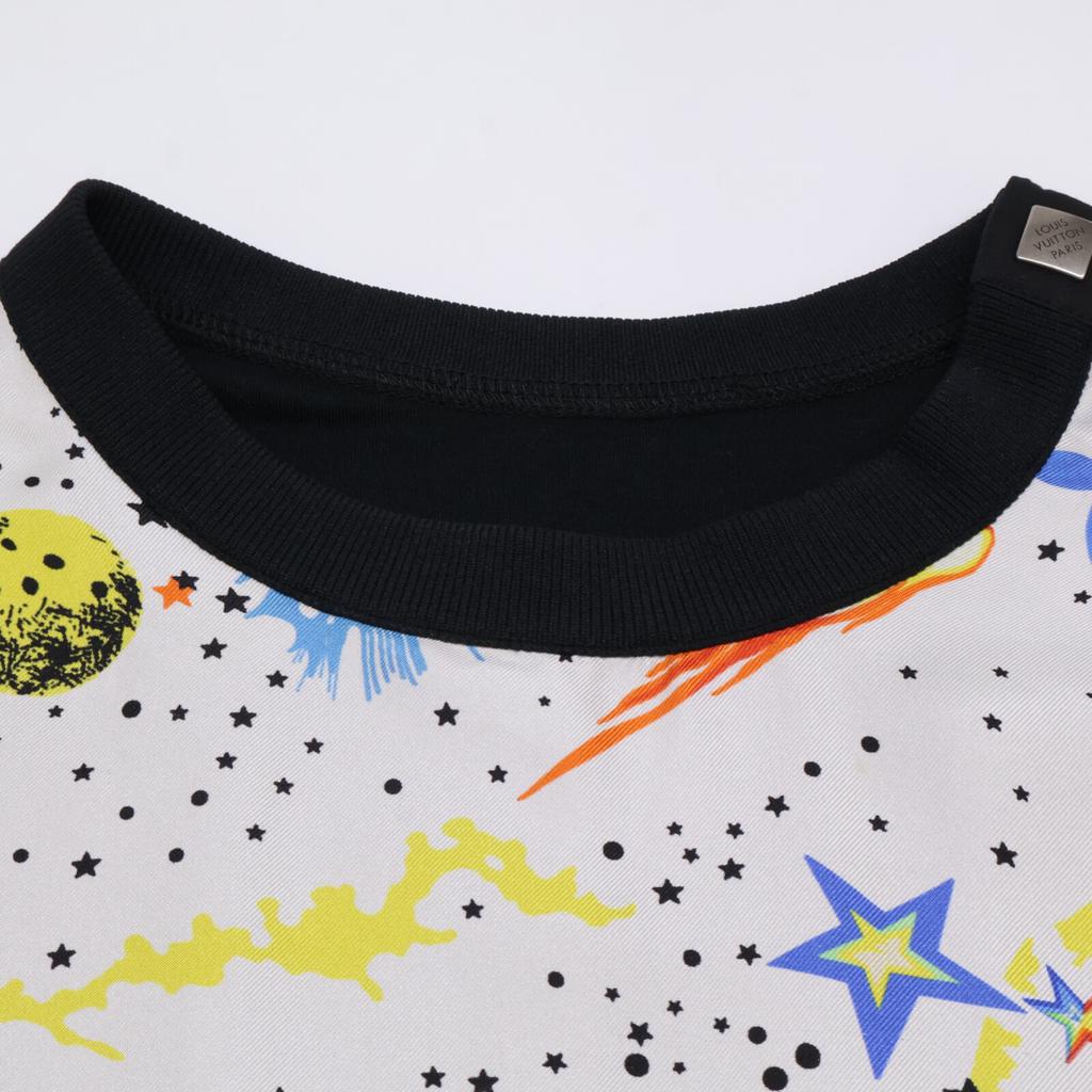 Louis Vuitton All-over Galaxy Print T-shirt Tops Not Written multicolorUsed