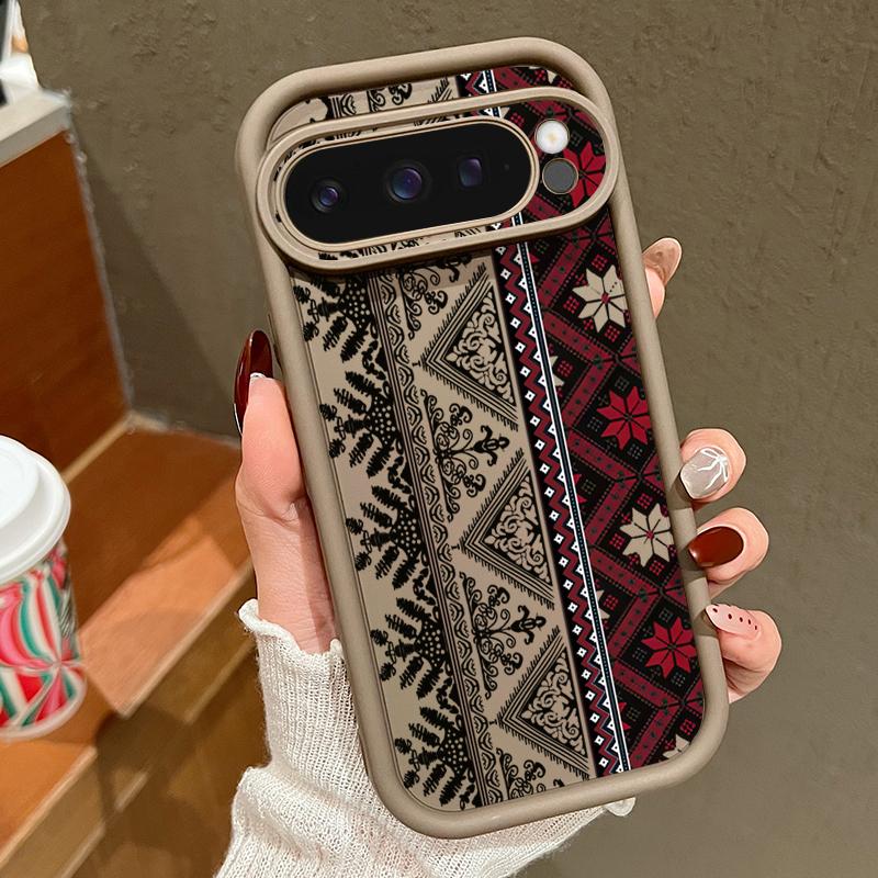 Vintage Totem Pattern Phone Case For Google Pixel 7 8 Pro 8A 7A 9 Pro XL Shockproof Silicone Soft Protector Cover For Pixel 7 8 9 Pro