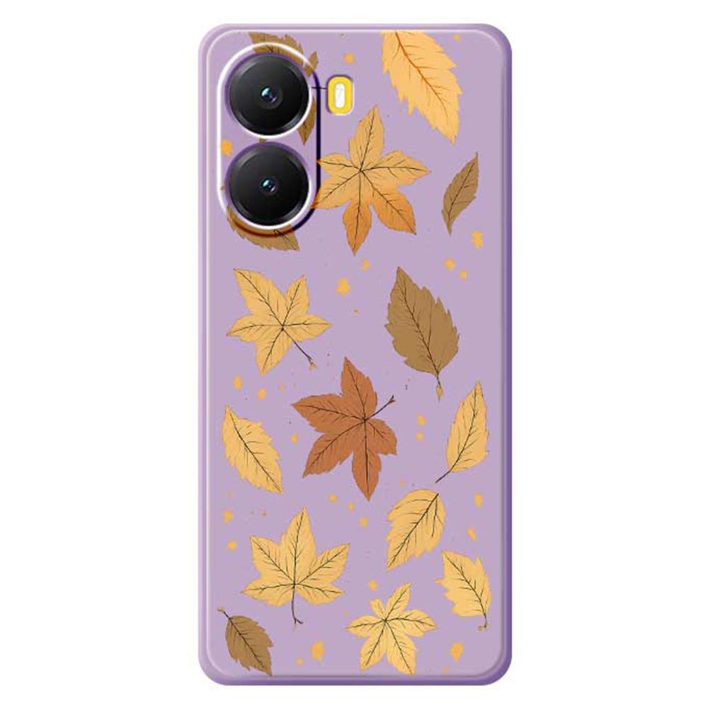 For Xiaomi Redmi Turbo 4 5G/Poco X7 Pro 5G Case Maple Leaves Pattern Printing Straight Edge TPU Phone Back Cover