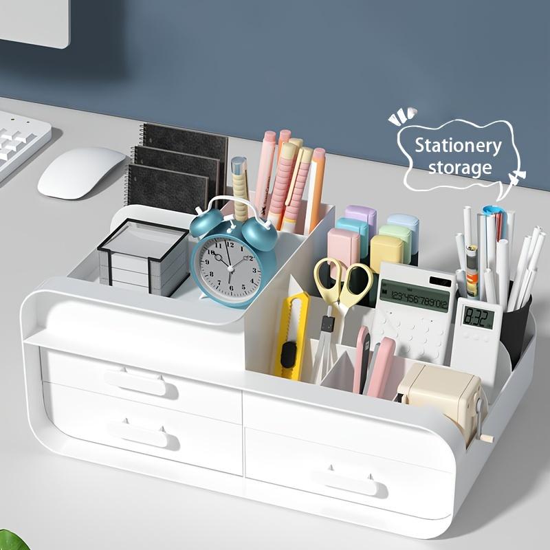 Makeup Storage Box Drawer Dormitory Finishing Plastic Shelf Large Makeup Capacity Cosmetics Skin Care Dressing Table Desktop