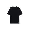Li Ning Serie Moda Deportiva Camiseta de Manga Corta con Cuello Redondo y Estampado de Texto para Hombre Tops Negro AHSRB91-5