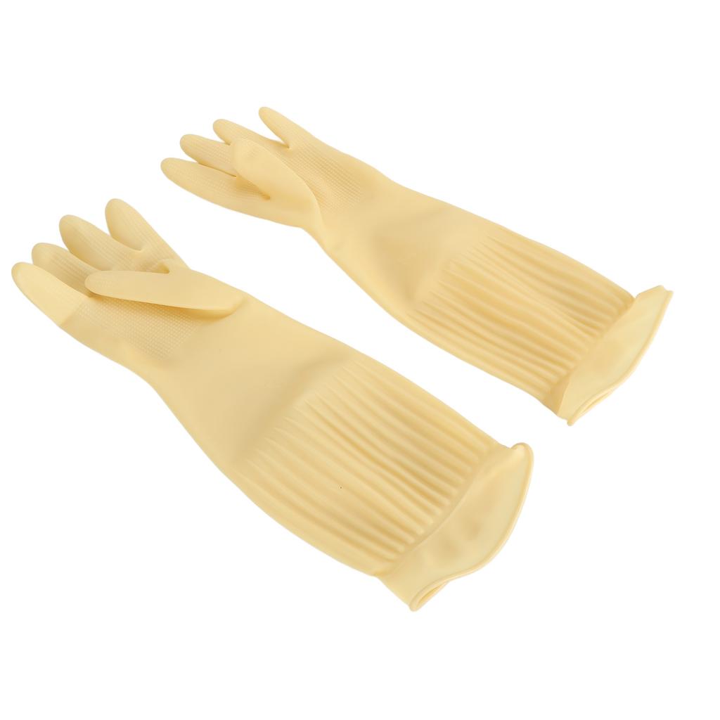 Reusable Rubber Glove Waterproof 45cm Long Household Cleaning Glove for Kitchen Dishwashing Laundry