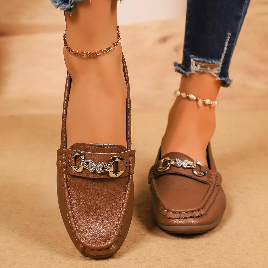 Fashion Women Loafers Fashion Round Toe Solid Flat Sneakers Women Spring Autumn Shoes Casual Slip on Mary Jane Shoes Zapatos De Mujer