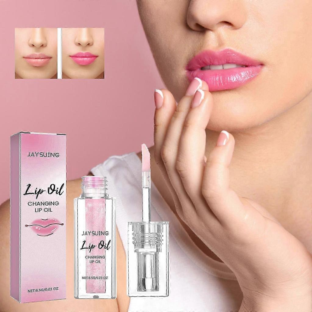 Colour Changing Lip Oil, Magic Color Changing Lip Oil, Moisturizing Lip Gloss, Hydrating Lip Oil, Long Lasting Nourishing Non-stic