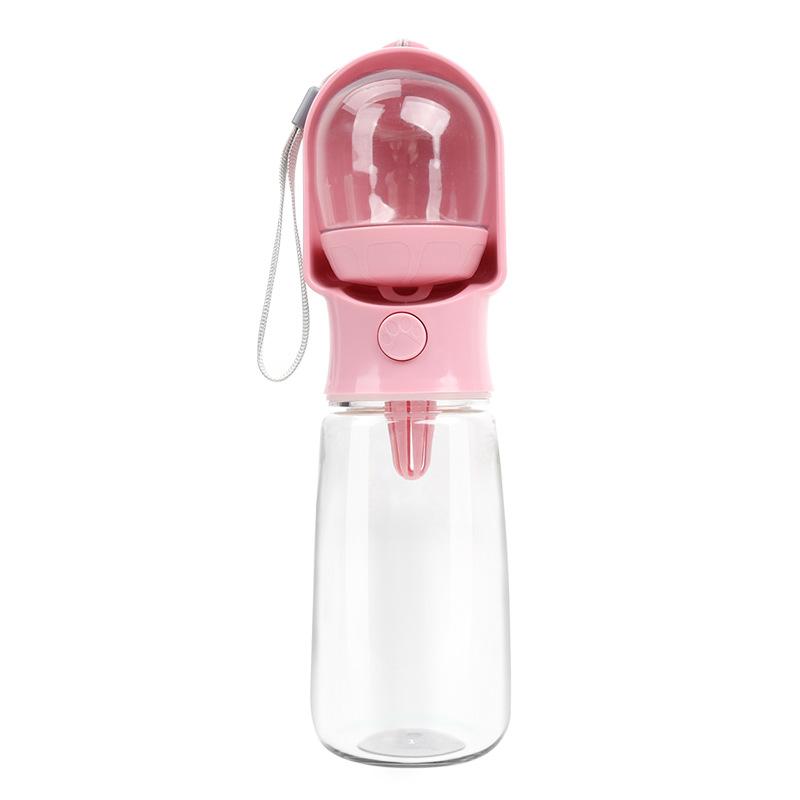 Portable Food Grade Material Dog Cat Travel Pet Water Cup Bottle with Food Dispenser Puppies Outdoor Walking Bowl 320/500ml