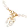VIVIENNE WESTWOOD Sheryl Heart Pearl Pendant Recycled Brass Glass Pearl Necklace Unisex Necklace Gold 6301012B02R107