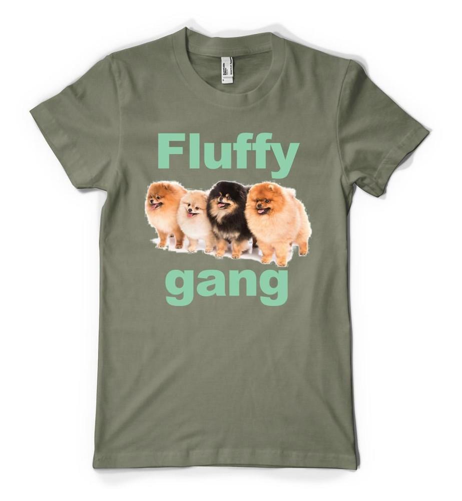 

Pomeranian Cute Fluffy Gang Dog Funny Cute Personalised Adult And Kids T Shirt XL