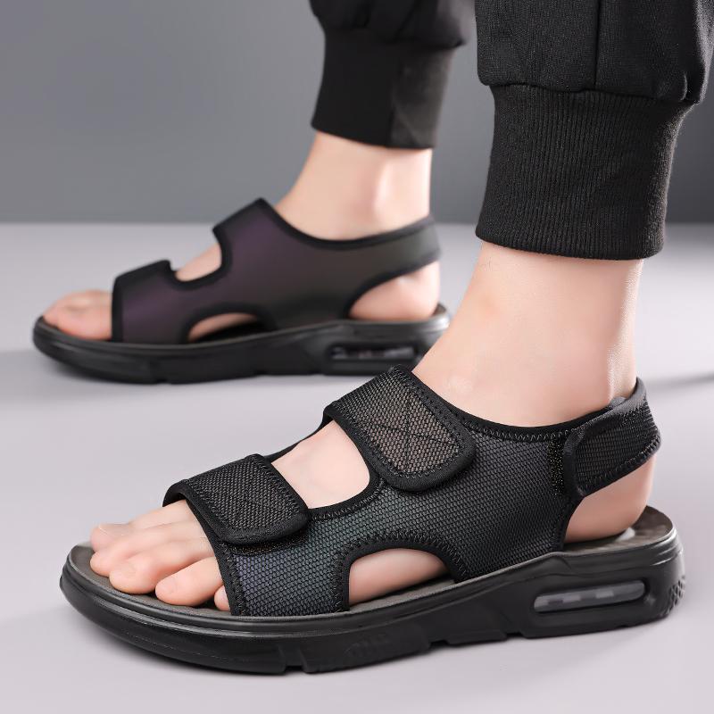 Fashion Summer Fashion Lightweight Men Sandals Man Beach Leather Sandal Luxury Outdoor Non-slip Brand Comfort Beach Casual Male Slippers