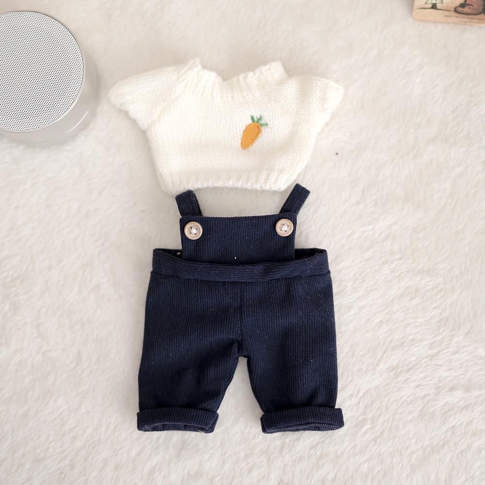 Potato Doll Mia: Vinyl Jointed Doll with Sweater, Overalls & Shoes Set