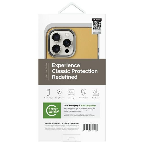 Uniq Lyden Ds Case Iphone 16 Pro Max     6.9 Magclick Charging Yellow-Grey