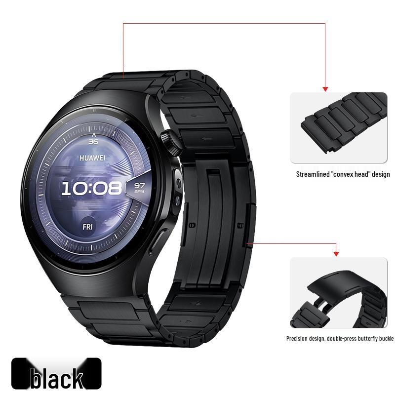 Huawei Watch 5 Slim Titanium Metal H-Link Strap for GT5/4 Pro Smartwatch