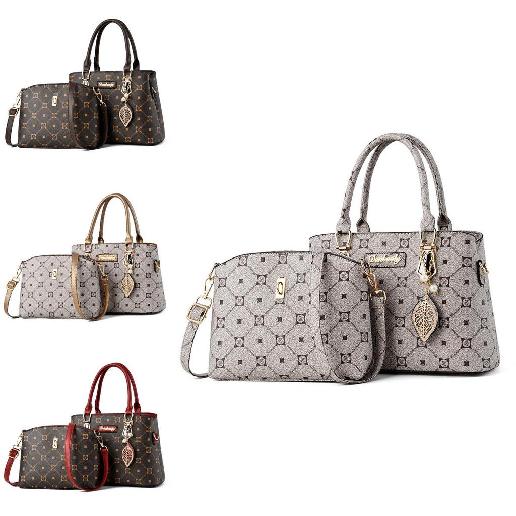 Chic Pu Maternal Handbag Versatile Crossbody Bag For Seniors With Spacious Interior