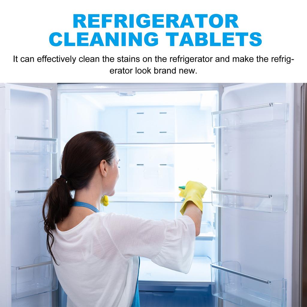 Środek czyszczący do lodówki, środek eliminujący zapachy z zamrażarki i lodówki, tabletki czyszczące do lodówki do wnętrza lodówki